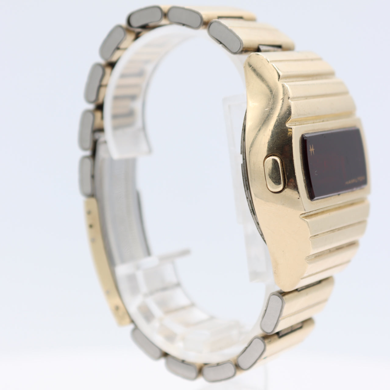 Vintage 41mm Hamilton Digital Men's Digital LED Wristwatch 955 USA 10k RGP