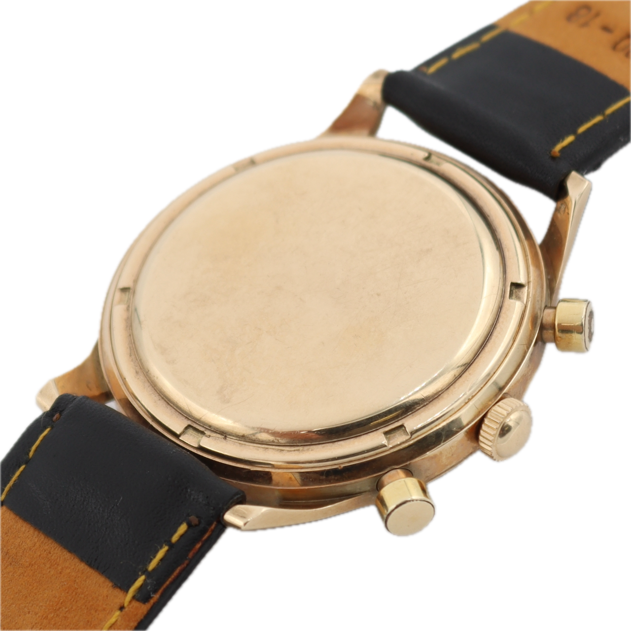 Vintage Gallet Multichron 17J Men's Chronograph Wristwatch EP 40 Swiss 14k Gold