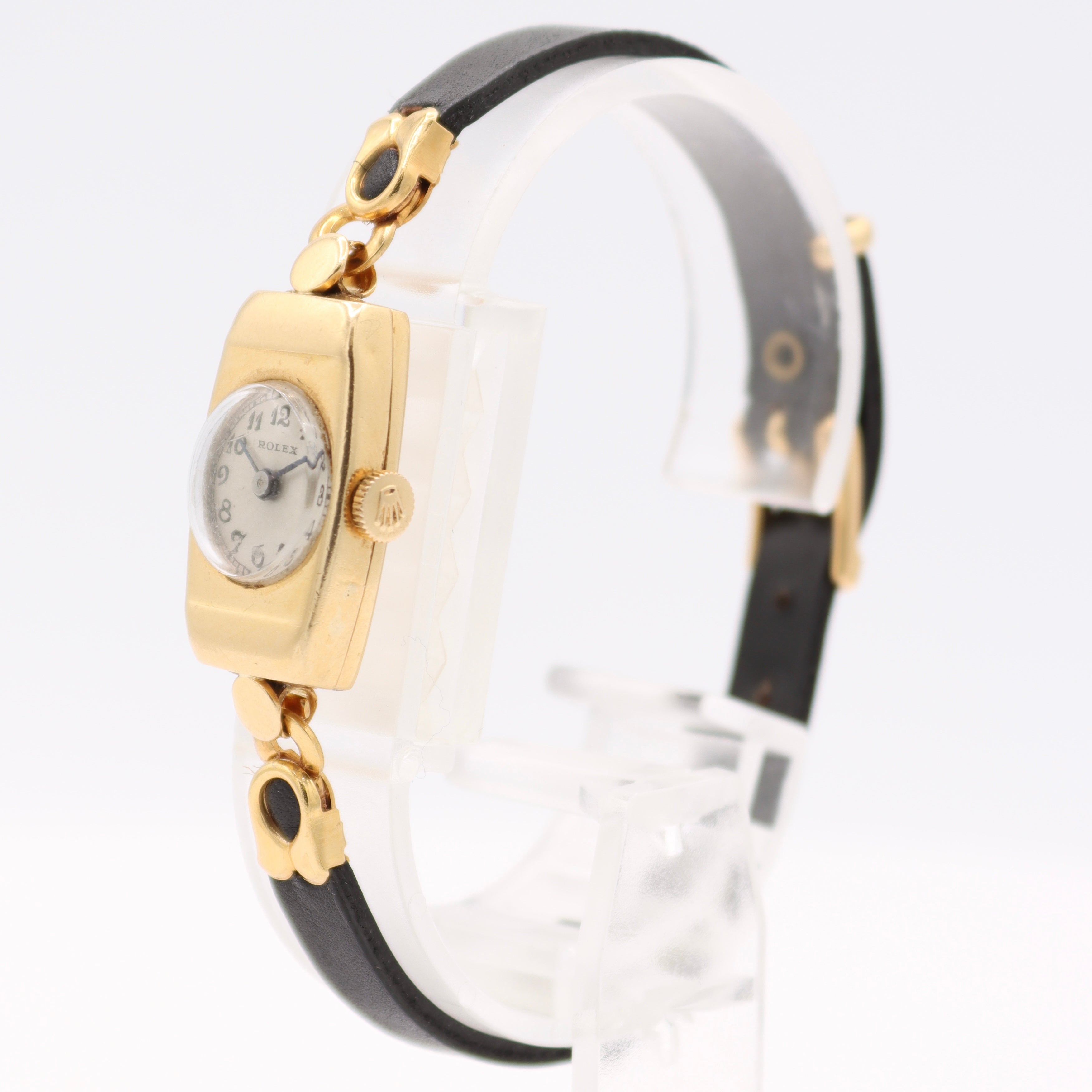 Vintage 14mm 1938 Rolex Cocktail Ladies Mechanical Wristwatch Swiss 18k Gold