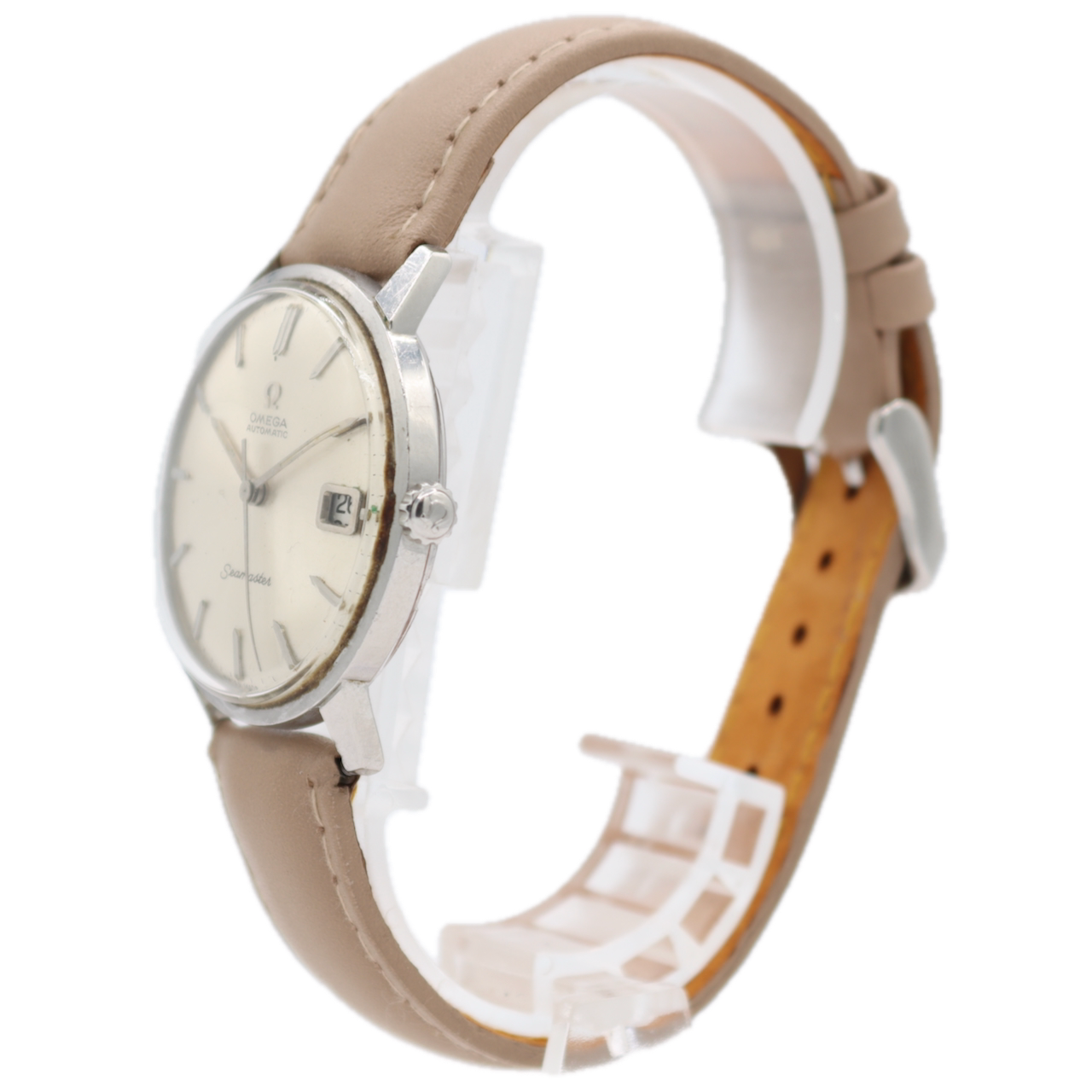 Vintage 1963 Omega Seamaster Date Men's Automatic Wristwatch 562 Steel Sunburst