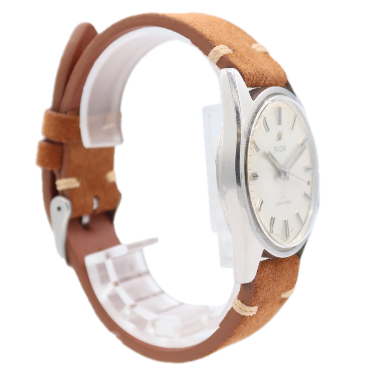 36mm Enicar 2375 Ocean Pearl Men's Mechanical Wristwatch Enicar 160 Swiss Steel