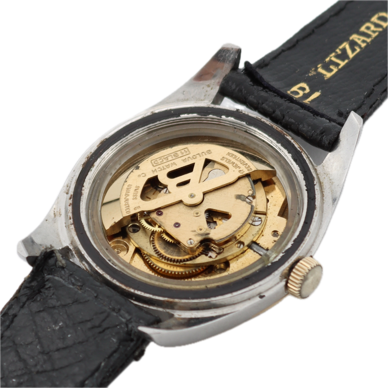 Vintage Bulova N-2892 Oceanographer Men's Automatic Wristwatch 10K Gold Bezel
