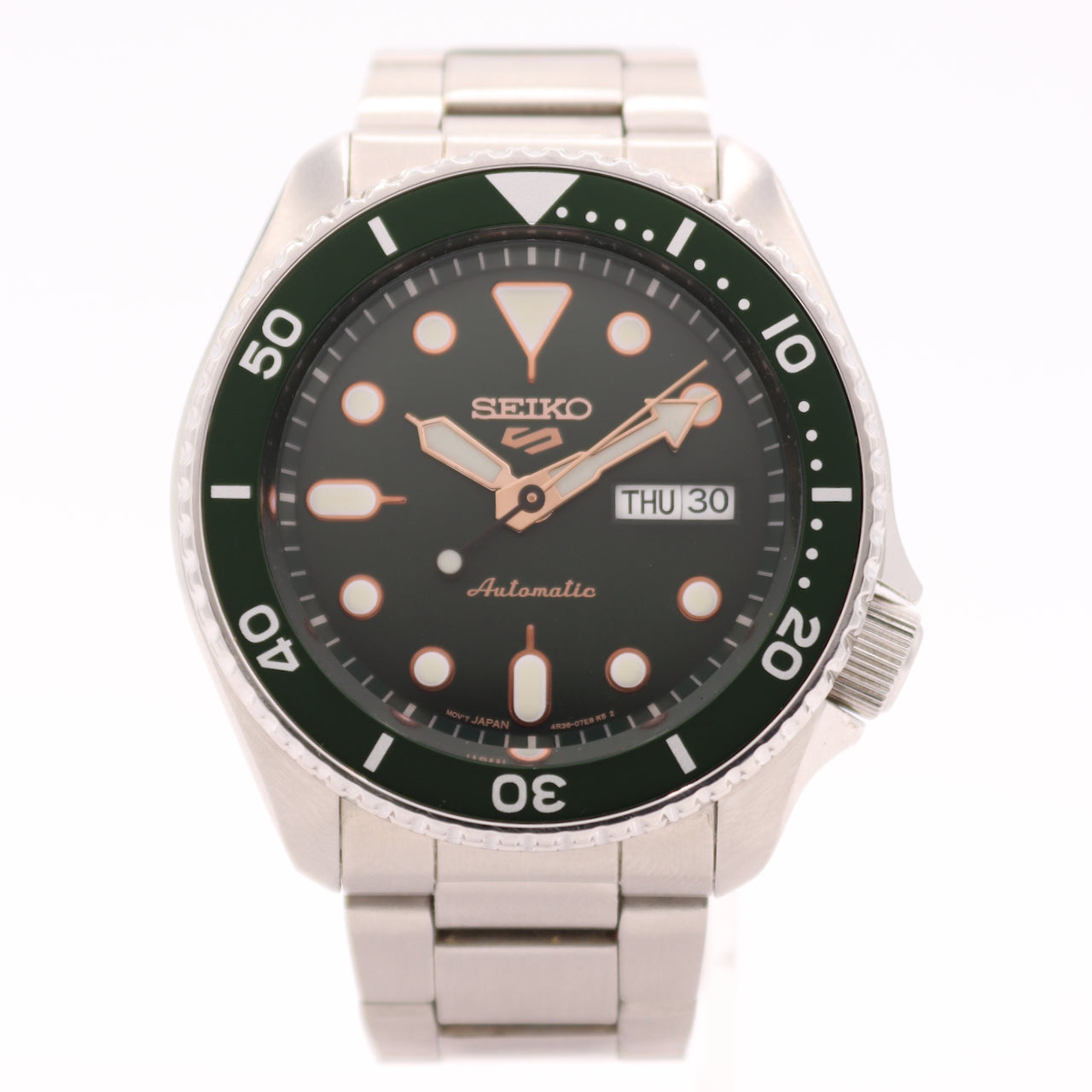 Vintage Seiko 5 Sports Green Dial 5KX 4R36-07G0