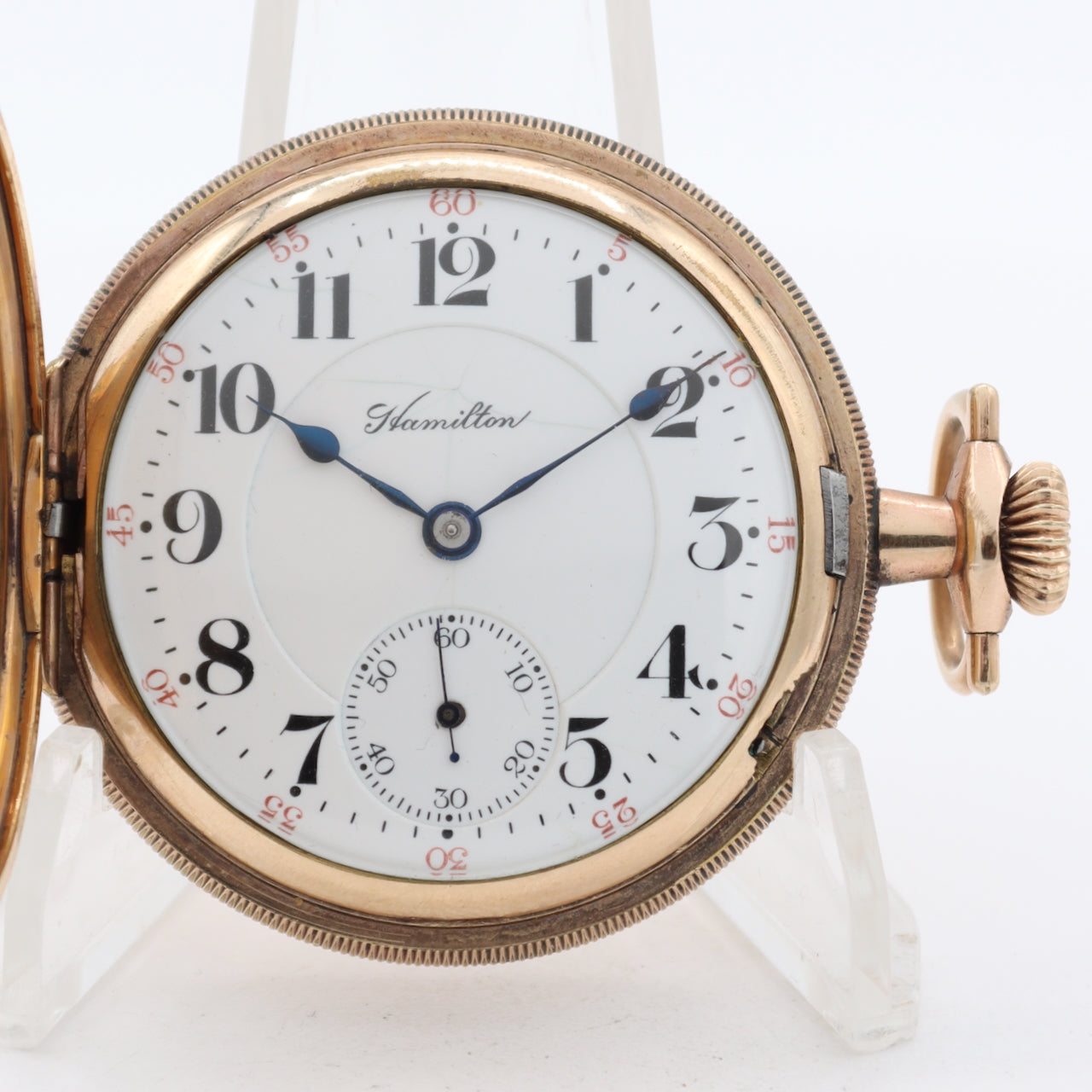 Antique 1916 Hamilton 21j Mechanical Hunter Pocket Watch 993 10 Year GFUSA