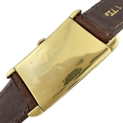 Vintage Movado Curviplan 17Jewel Men's Mechanical Wristwatch 510 14k Gold Filled