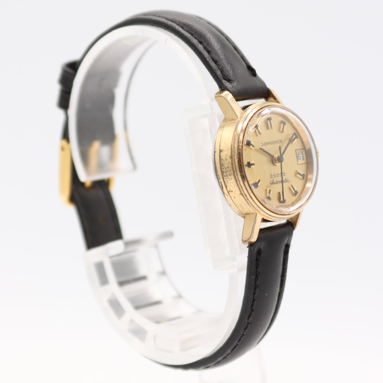 Vintage 20.5mm Longines 5 Star 17J Ladies Automatic Wristwatch L561.2 Gold Tone