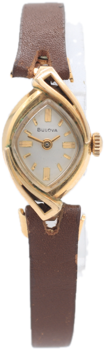 Vintage 1969 Bulova 2416 128 Cocktail Ladies Mechanical Wristwatch USA 10k RGP