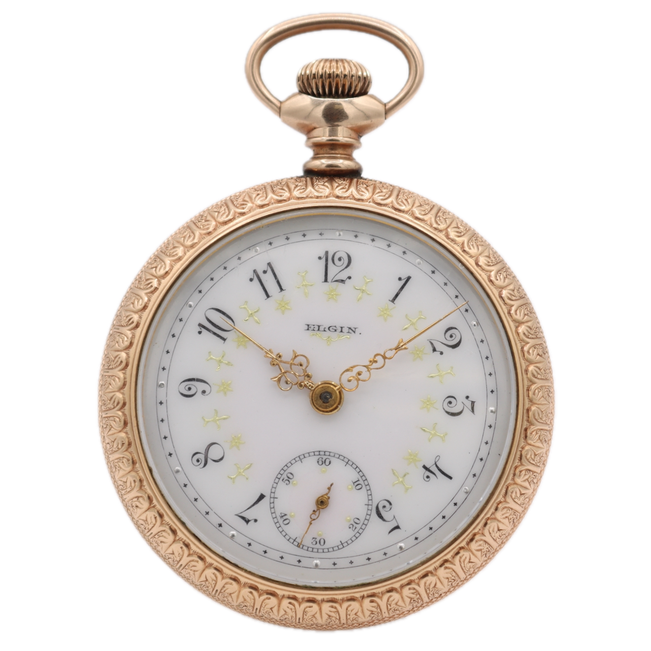 Antique 18s 1896 Elgin G.M. Wheeler Multicolor Pocket Watch 148 14k GF USA