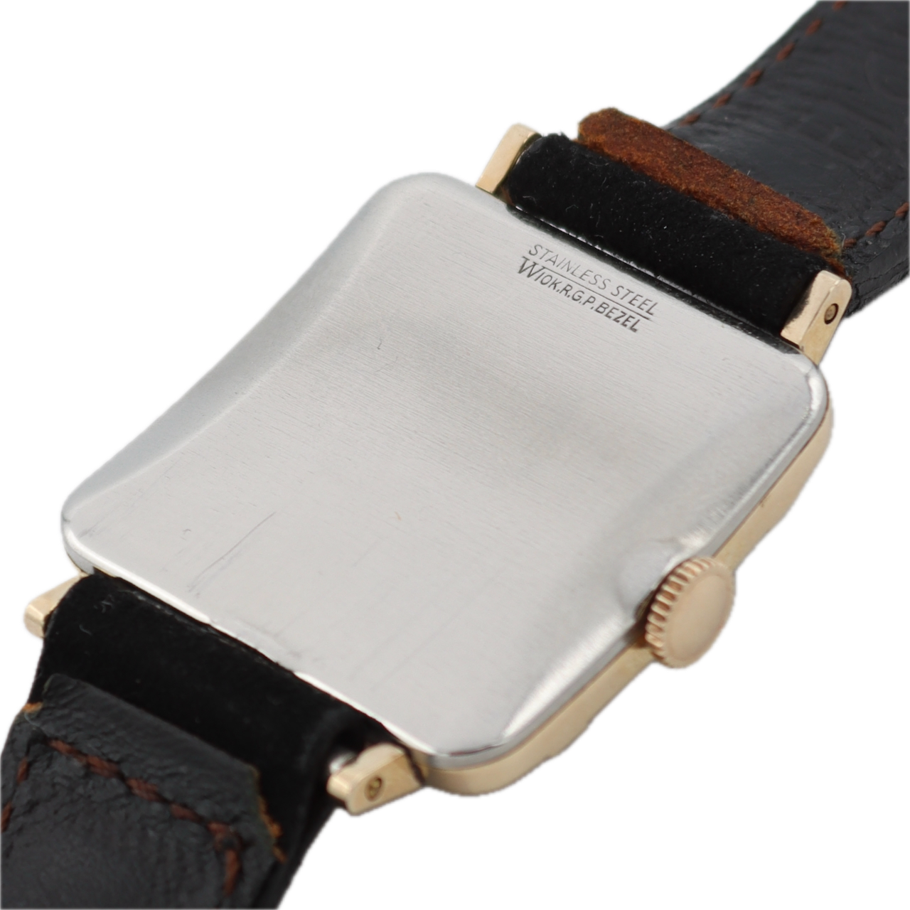 Vintage 28mm Elgin 9501 Huron Men's Mechanical Wristwatch USA 10k RGP Running