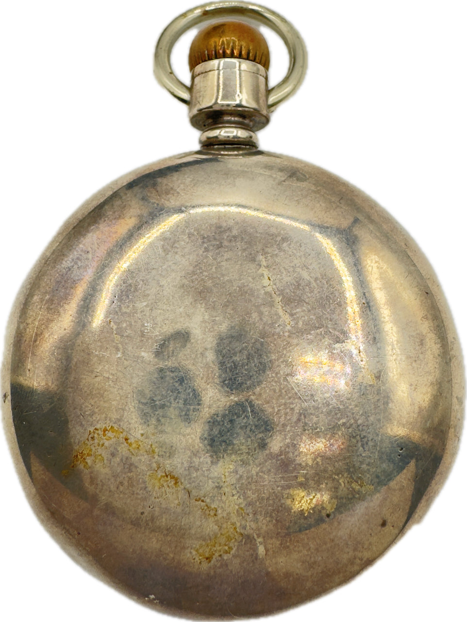 Antique 18S Illinois Canadian Dial Model 6 Railroad Pocket Watch Bunn Silver