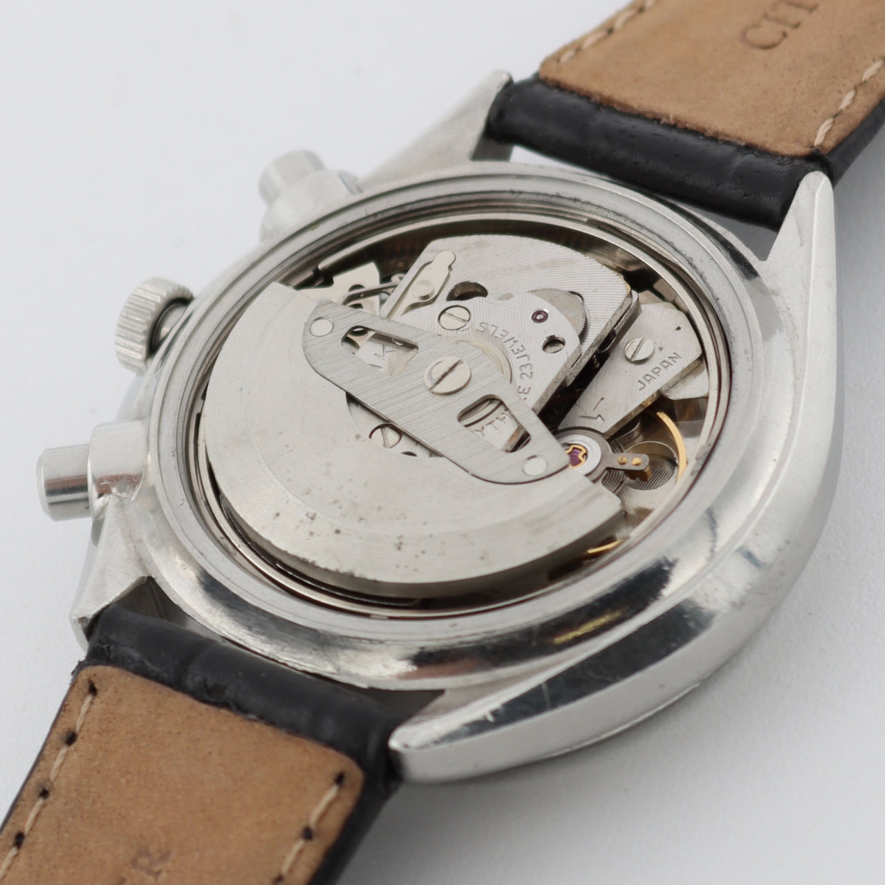 Vintage 40mm Seiko 6138-8000 Baby Panda Men's Chronograph Wristwatch 6138B Steel