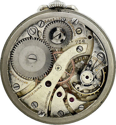 Antique Gruen Guild Manual Pocket Watch 754 for Champion Spark Plug Natchawee
