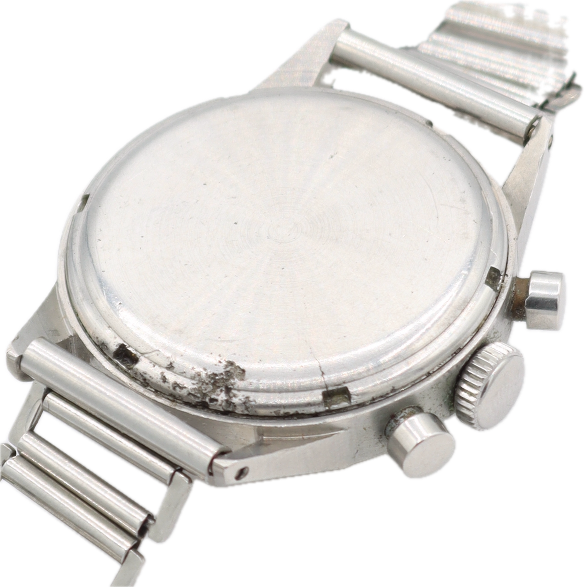 Vintage 32mm Minerva Men's Chronograph Wristwatch Valjoux 69 Swiss Steel Rare