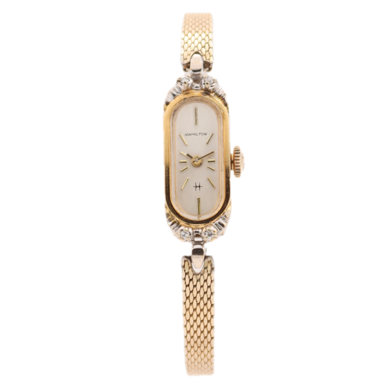 Vintage 10mm Hamilton Cocktail 17J Ladies Mechanical Wristwatch 699 USA 10k RGP