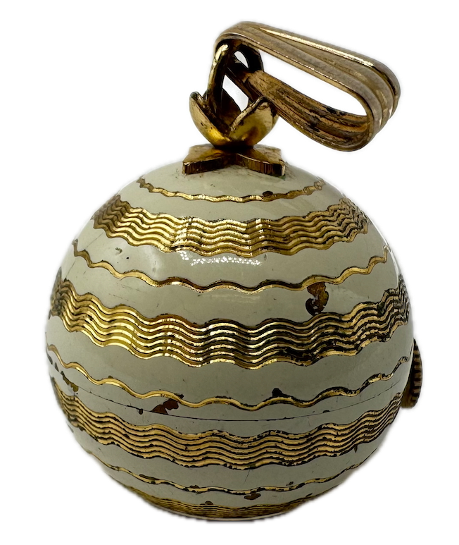 Antique Caravelle Ball Style Mechanical Pocket / Pendant Watch West Germany