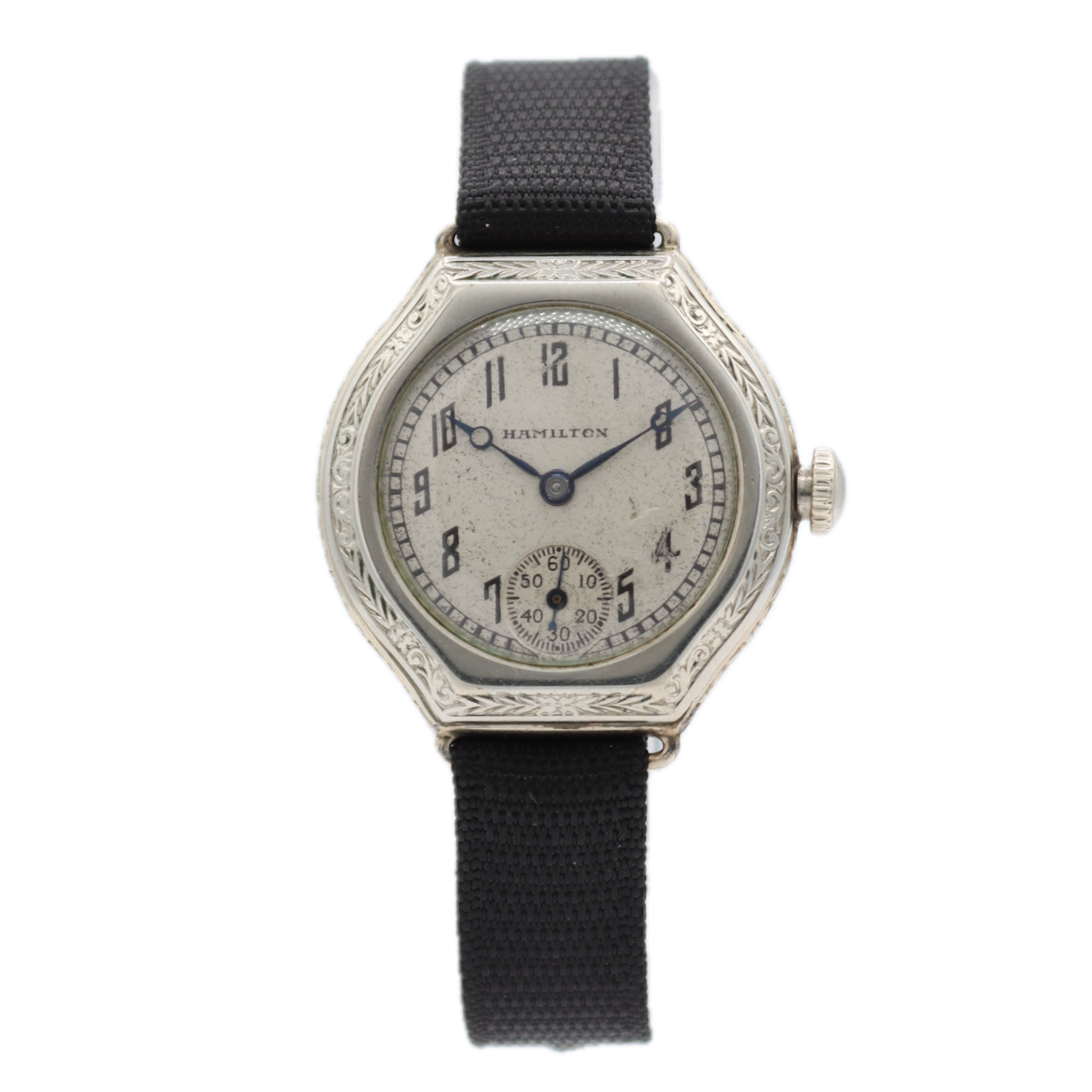 Vintage Hamilton Art Deco Ladies Mechanical Wristwatch 979 USA 14k White GF