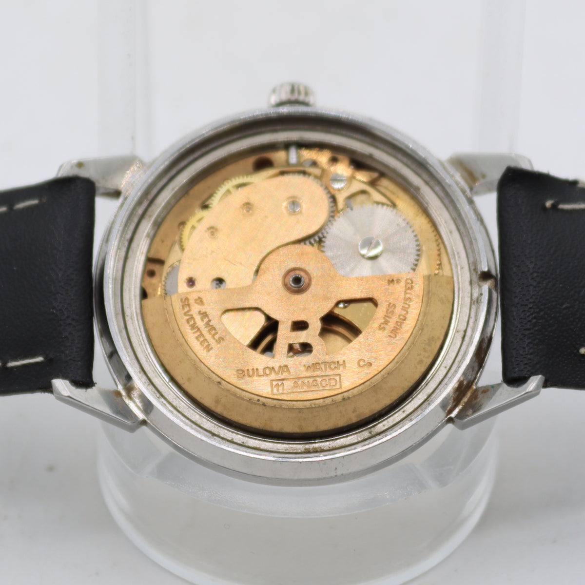 Vintage 33mm 1979 Bulova Sea King Men's Automatic Wristwatch 11ANACD Steel Runs