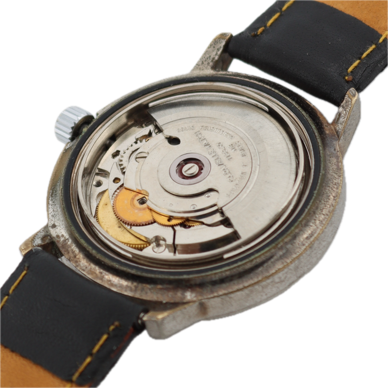 36mm 1978 Caravelle 1133.50 Set-O-matic Men's Wristwatch ETA CD.2879 Gold Tone