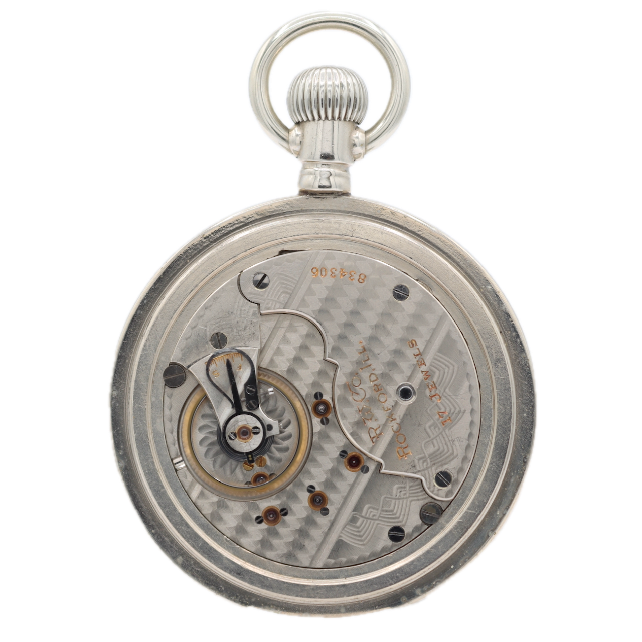 Antique 18s 1910 Rockford 17j Mechanical Pocket Watch 935 Silverode USA
