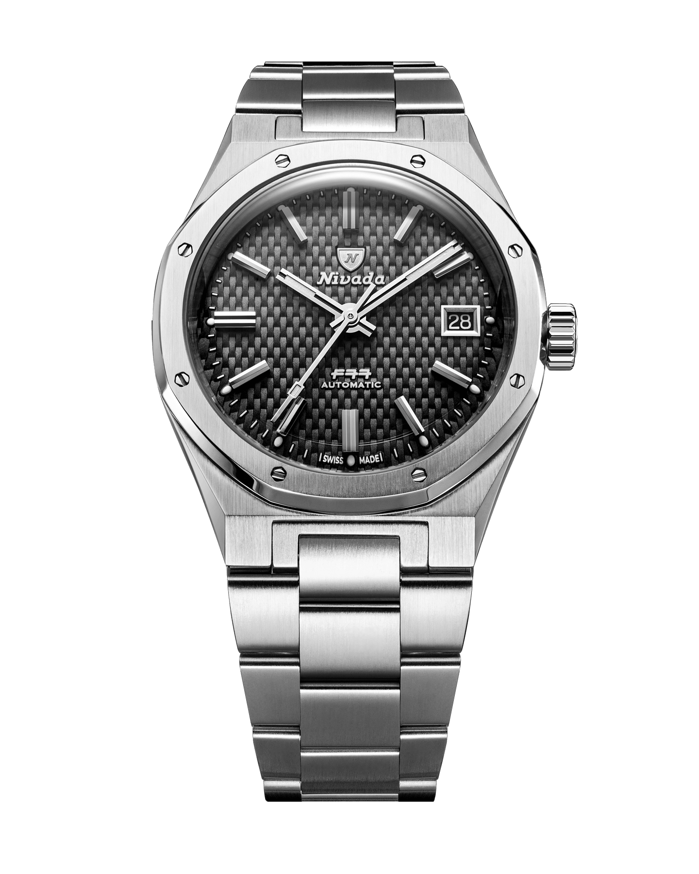 Nivada Grenchen F77 SST Black Beige Lume MK2 69010A77