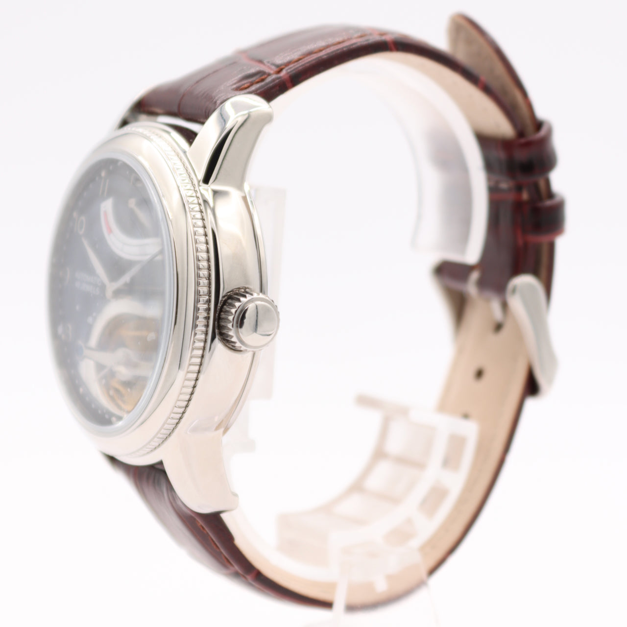 Rousseau Black Dial open heart 61005-754