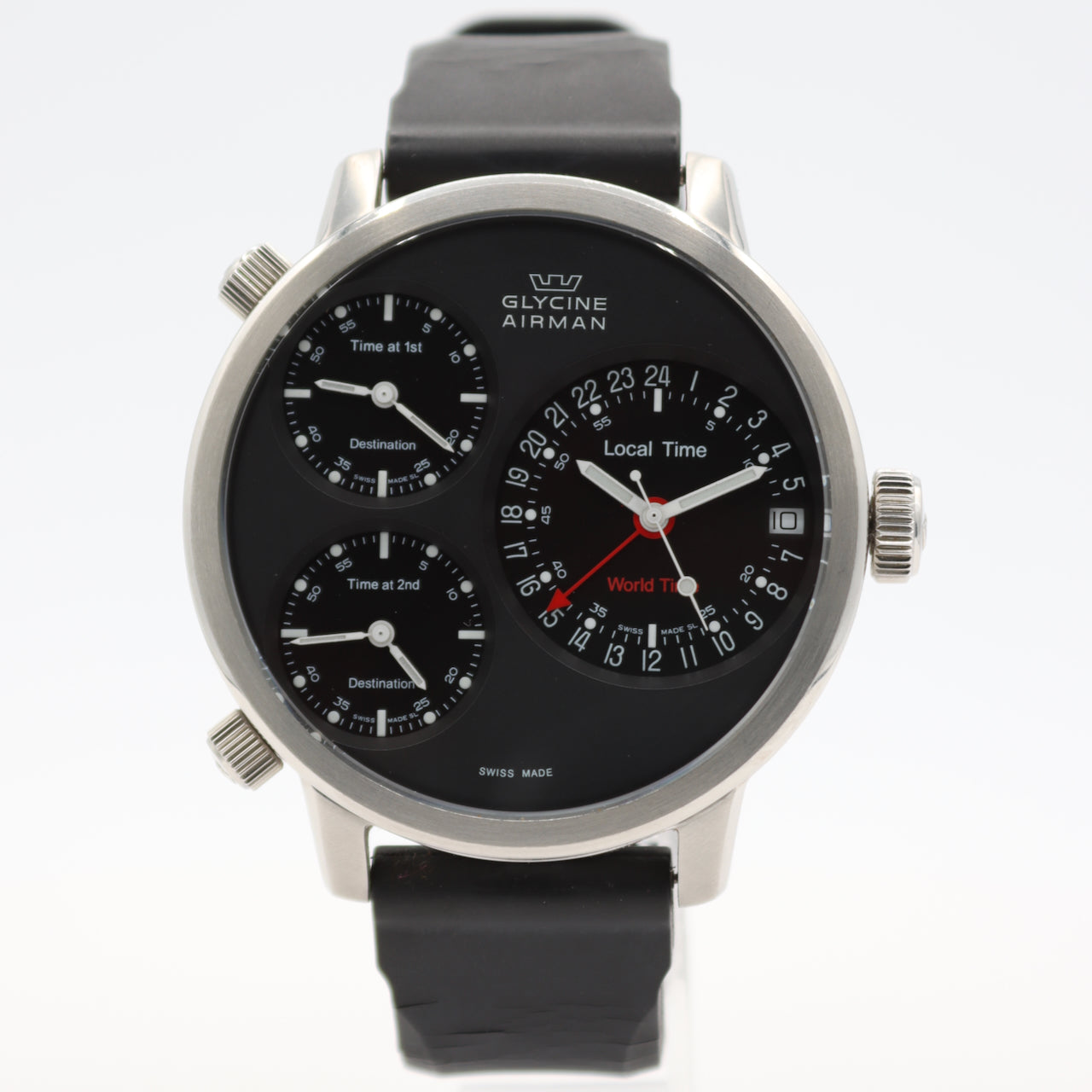 Glycine Airman World Timer 3829