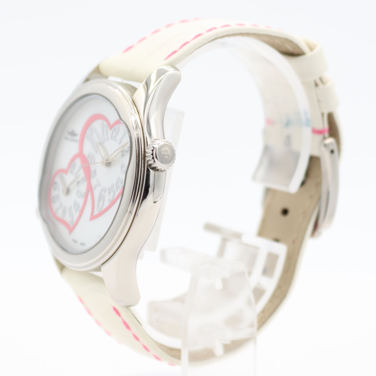 Balmer Dual Pink Heart MOP Dial 131