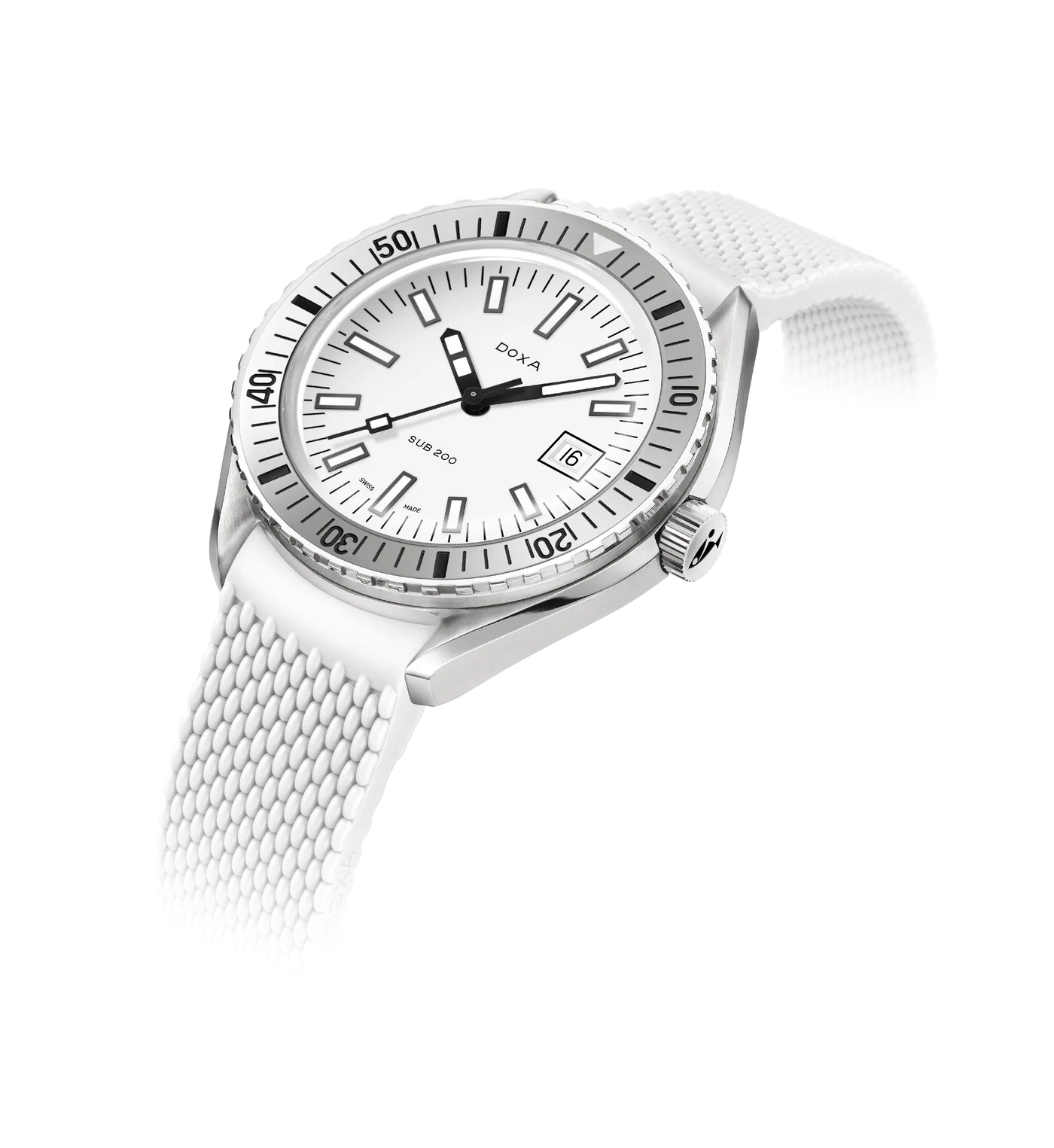 Doxa Sub 200 Whitepearl Short Strap 796.15.011.23