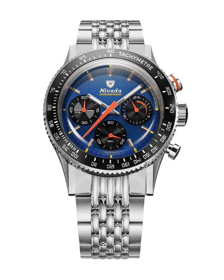 Nivada Grenchen Chrono King MecaQuartz Racing Blue 87050Q04