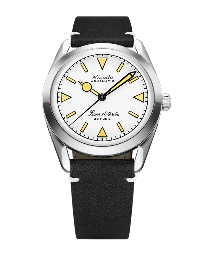 Nivada Grenchen Super Antarctic White Beige Luminova 32064A15