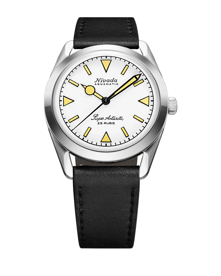 Nivada Grenchen Super Antarctic White Beige Luminova 32064A17