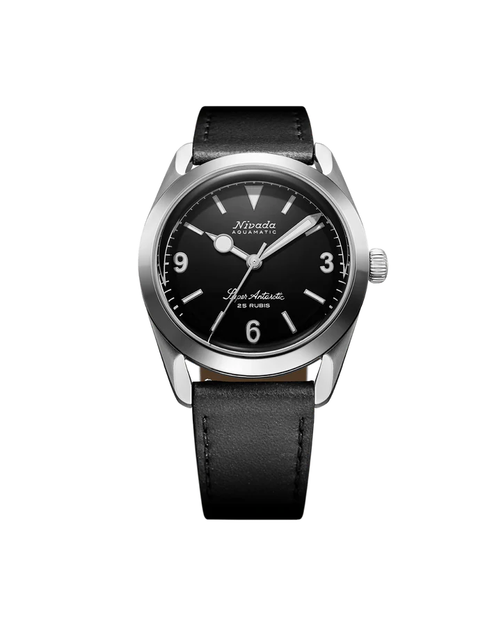 Nivada Grenchen Super Antarctic 3.6.9 Black No Vintage Effect - White Luminous 32039A17