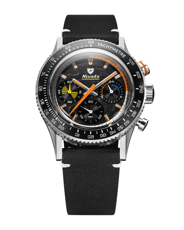 Nivada Grenchen Chrono King MecaQuartz Racing Carbon 87049Q15