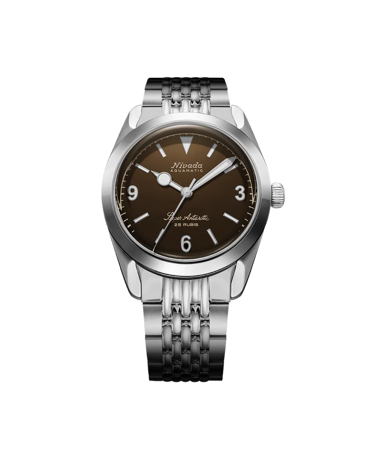 Nivada Grenchen Super Antarctic 3.6.9 Brown No Vintage Effect - White Luminous 32040A04