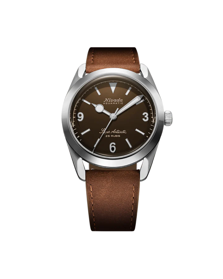 Nivada Grenchen Super Antarctic 3.6.9 Brown No Vintage Effect - White Luminous 32040A16