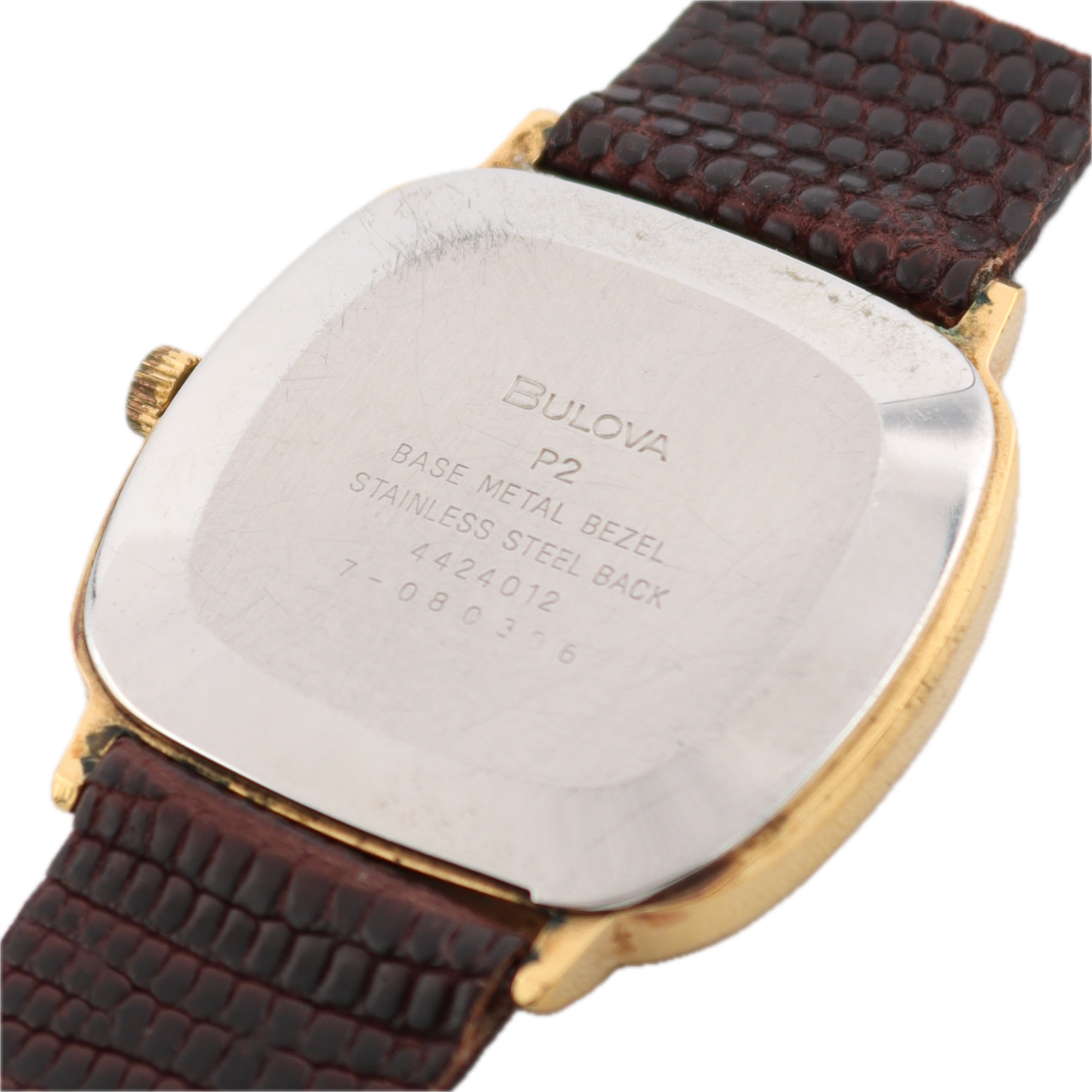 Bulova Square Date E-12399 1982