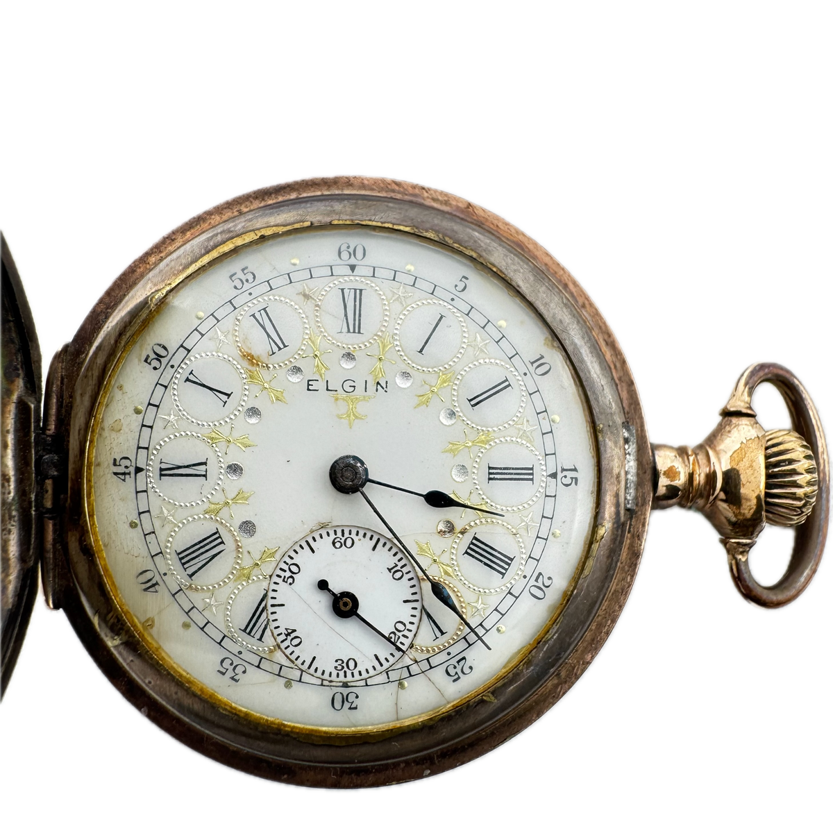Elgin Tricolor Floral & Bird Motif 1911