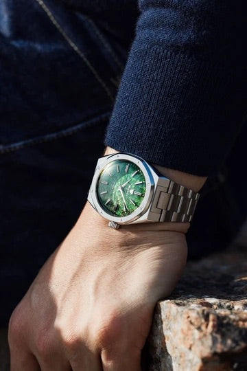 Nivada Grenchen F77 SST Green Aventurine MK2 - 38mm 68053A77