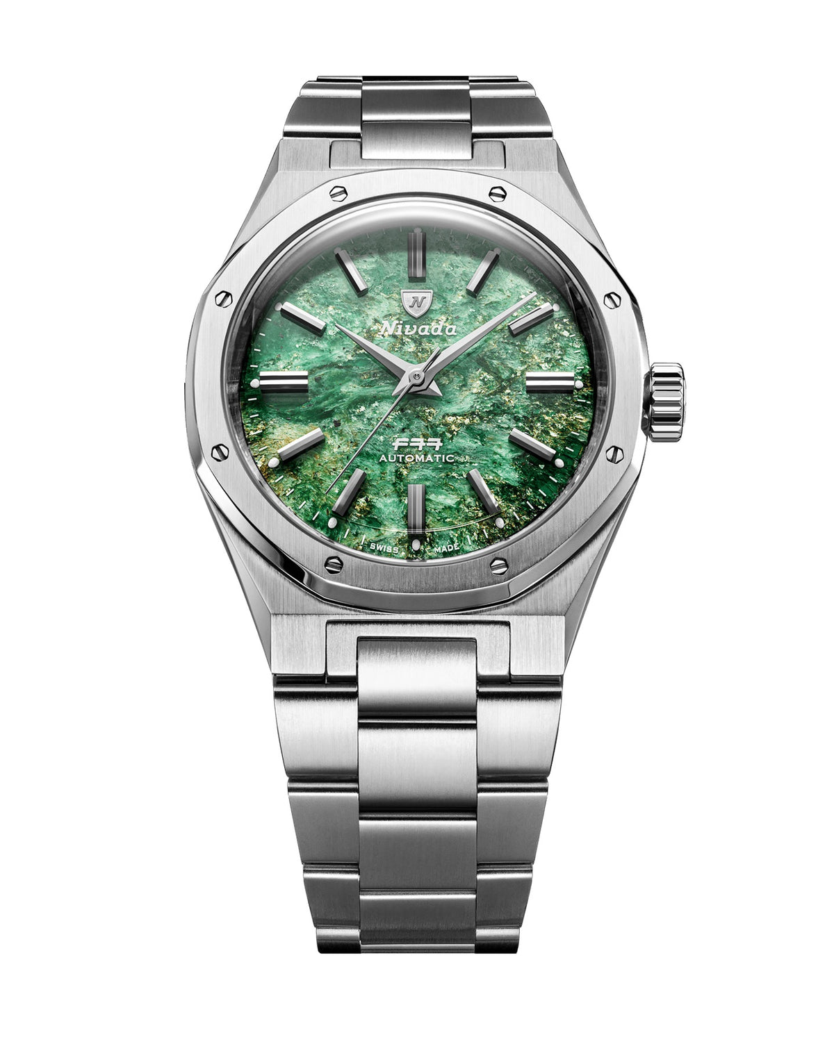 Nivada Grenchen F77 SST Green Aventurine MK2 - 38mm 68053A77