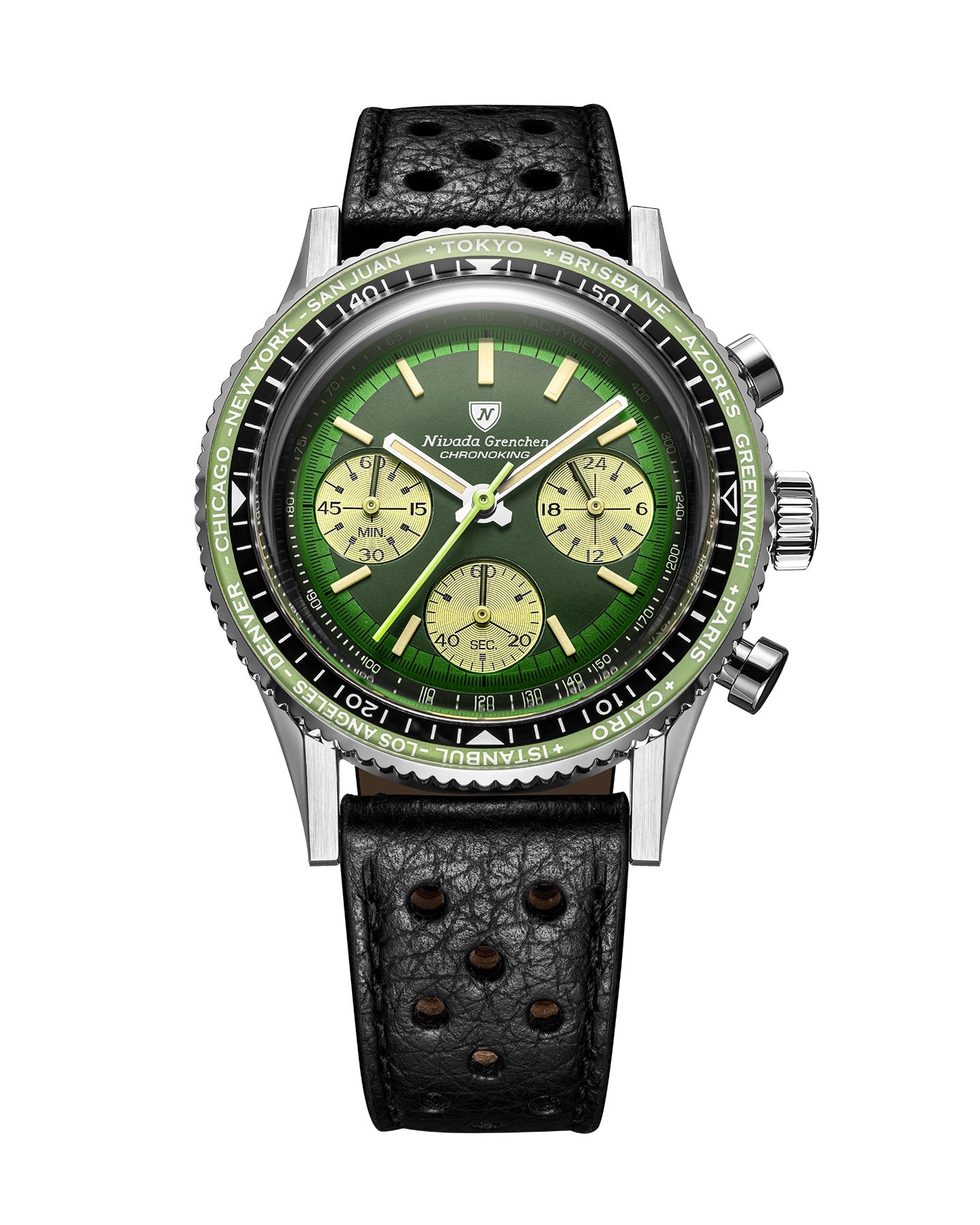 Nivada Grenchen Chronoking Racing Green 87057Q10