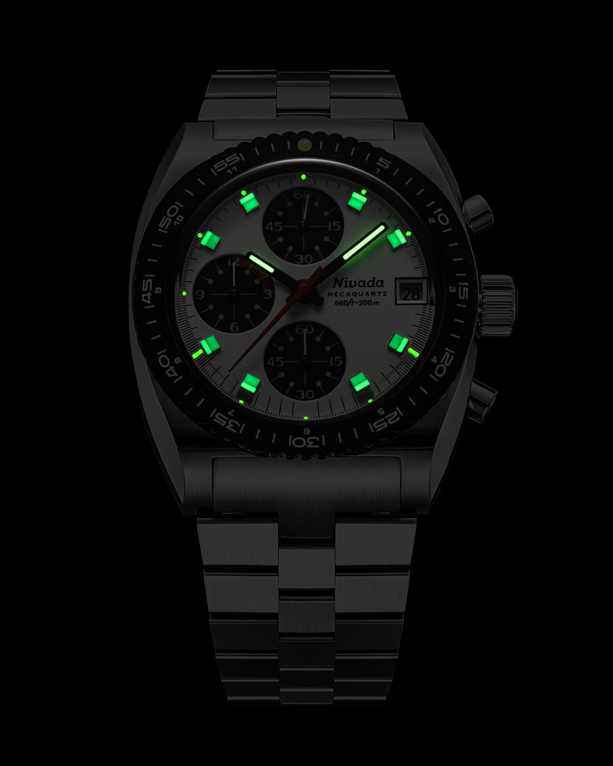 Nivada Grenchen Autochron Panda Mecaquartz 77006Q10