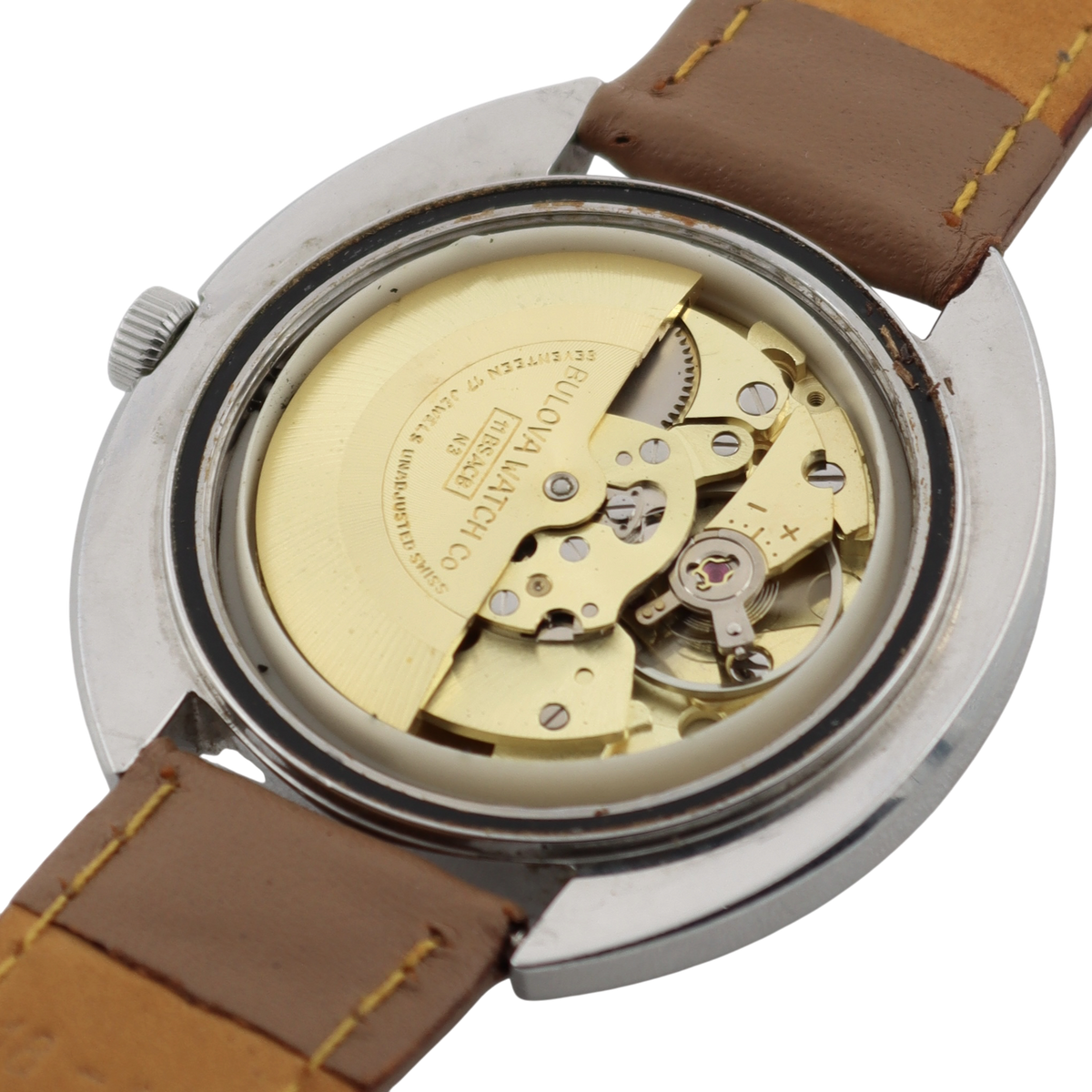 Bulova Day-Date Helmet Case 1973