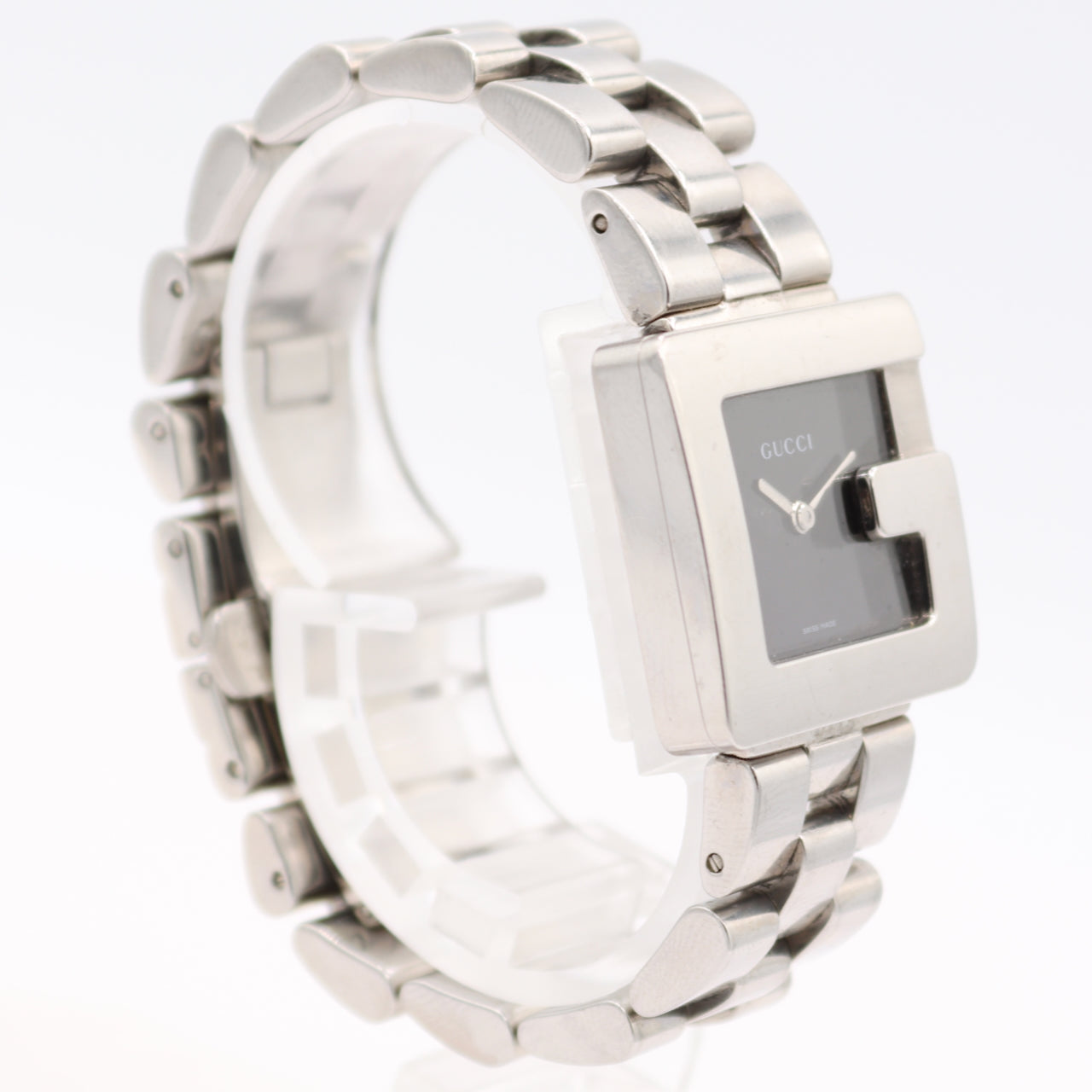 26.5mm Gucci 3600J G Shaped Men's Quartz Wristwatch Swiss Stainless Steel