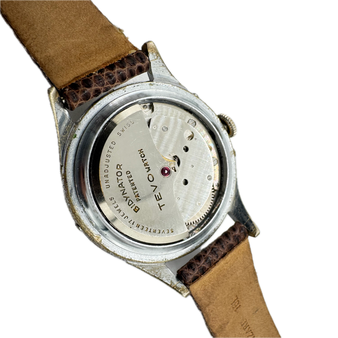 Vintage Bucherer 4423 Triple Date Men's Automatic Wristwatch Swiss Chrome Rare