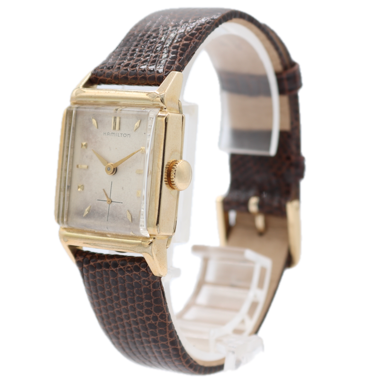 Vintage 1954 Hamilton Townsend Men's Mechanical Wristwatch 753 USA 10k GF Runs