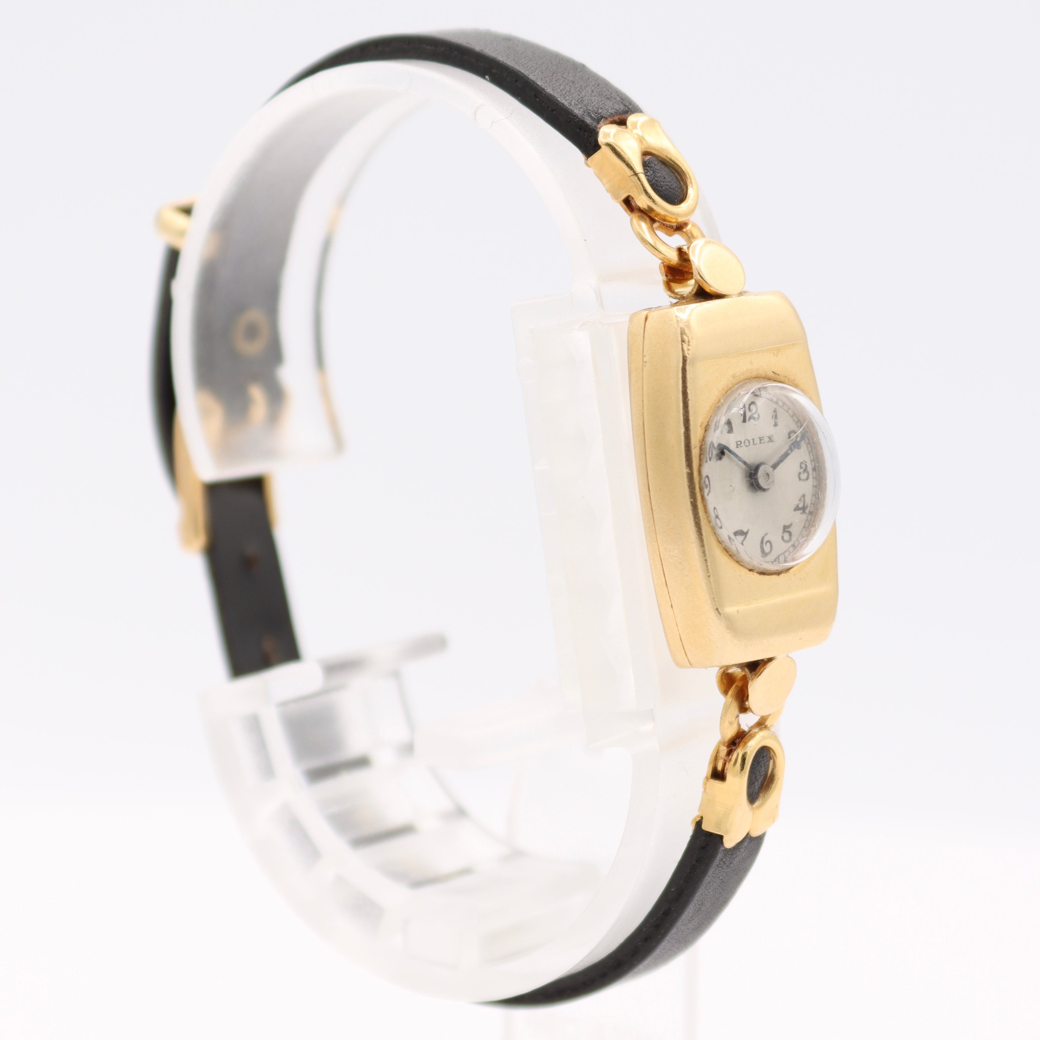 Vintage 14mm 1938 Rolex Cocktail Ladies Mechanical Wristwatch Swiss 18k Gold
