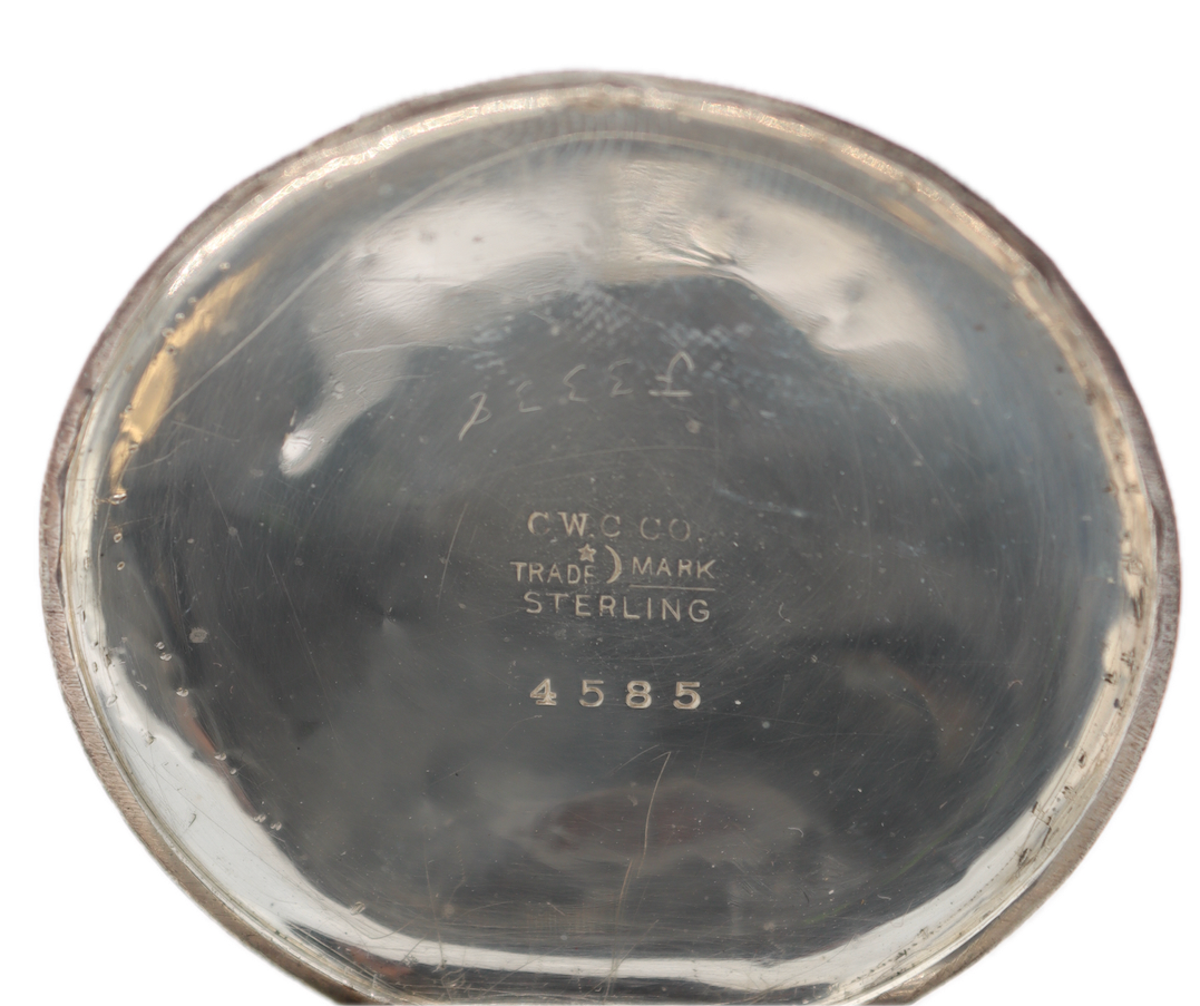 Antique 12s 1912 Elgin 7 Jewel Mechanical Pocket Watch 303 Sterling Silver