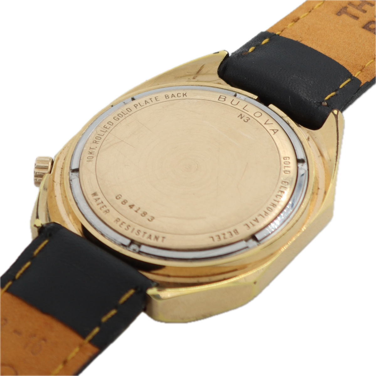 Vintage Bulova Sunburst Day Date Men's Tuning Fork Wristwatch 218 2 10k RGP