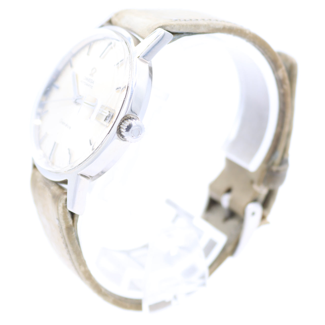 Vintage 35mm Omega 166.070 Geneve Men's Automatic Wristwatch 562 Swiss Steel