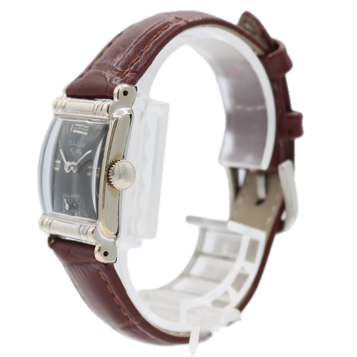 Vintage Elgin 6519 Art Deco 17 Jewel Men's Mechanical Wristwatch 673 USA 10k RGP